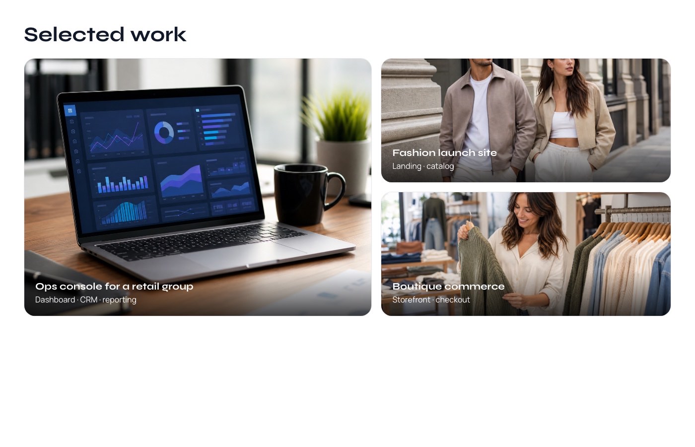 Agency site — work