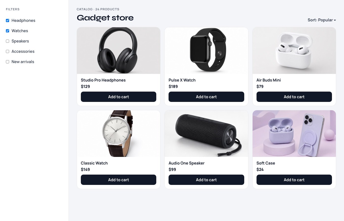 Marketplace catalog